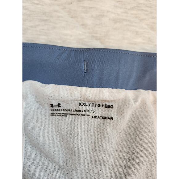 Under Armour Heatgear Women's Athletic Workout Gym Shorts‎ Blue Size XXL - Picture 3 of 6